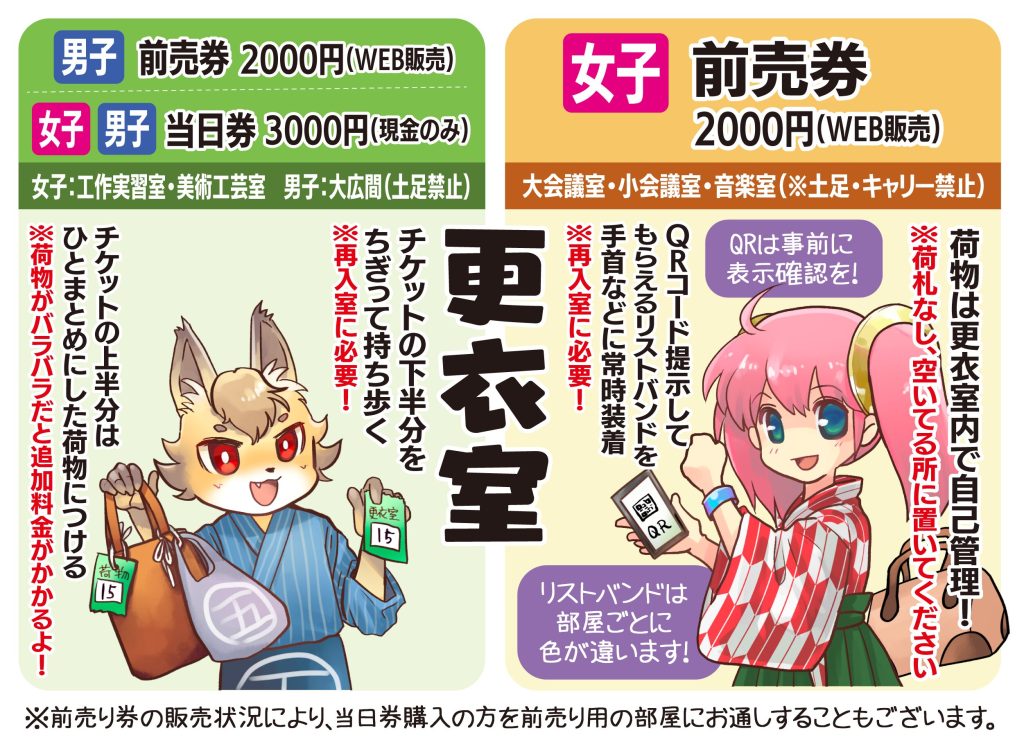 いつアニ更衣室ご利用方法